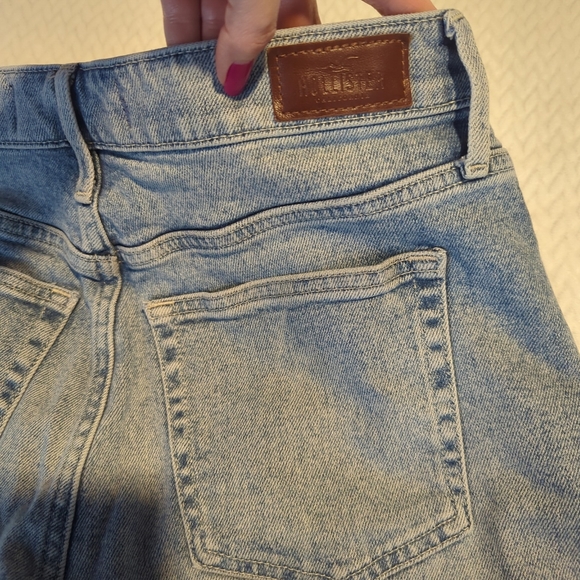 Hollister Jeans Ultra High-Rise Vintage Straight Stretch Light Wash 11S 30x25 - Picture 3 of 7